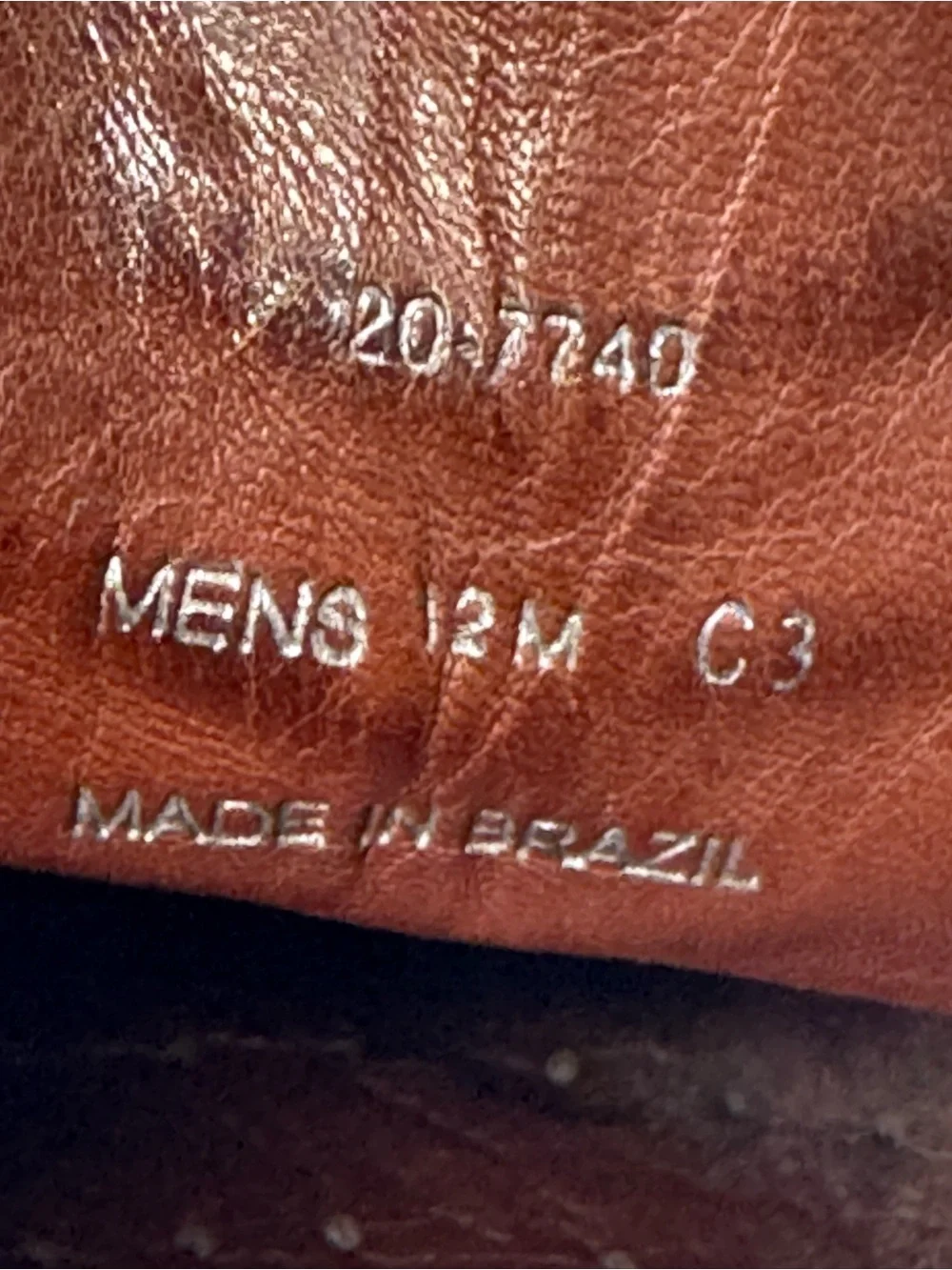Johnston & Murphy Mens 12M Brown Leather Lace Up Bicycle Toe Dress Shoes Brazil